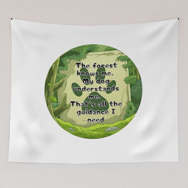 Item preview, Dog & Forest Soul Quote – Grounded White Witch Wisdom designed and sold by Paws and Ink Art.