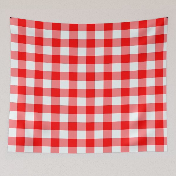 Item preview, Red, white, and pink gingham seamless pattern designed and sold by KateIvesArt.