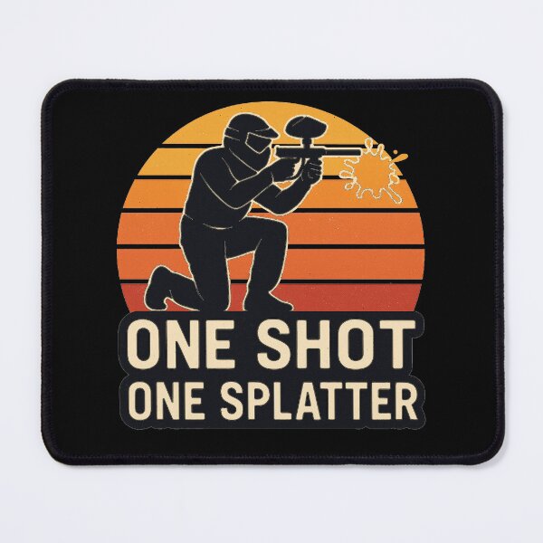 Item preview, Paintball – Retro Logo "One Shot One Splatter" designed and sold by OTSC.
