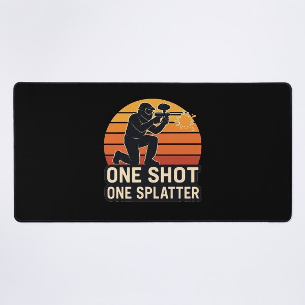 Item preview, Paintball – Retro Logo "One Shot One Splatter" designed and sold by OTSC.