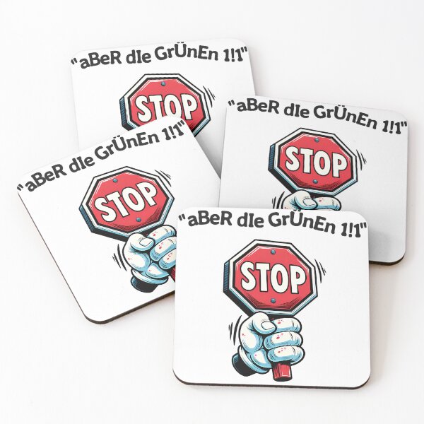 Item preview, aBer die Grünen 1!1 – Sarcastic statement shirt about German politics designed and sold by VariousGoodies.