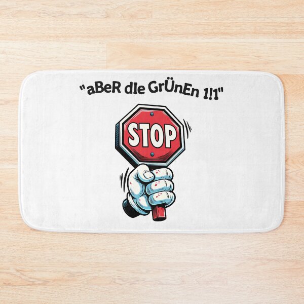 Item preview, aBer die Grünen 1!1 – Sarcastic statement shirt about German politics designed and sold by VariousGoodies.