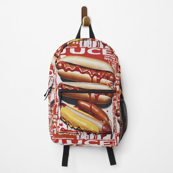 Item preview, 1970s Vibes Hot Dog, Mustard, Ketchup Messy Advertising Style  designed and sold by NickWhittleArt.