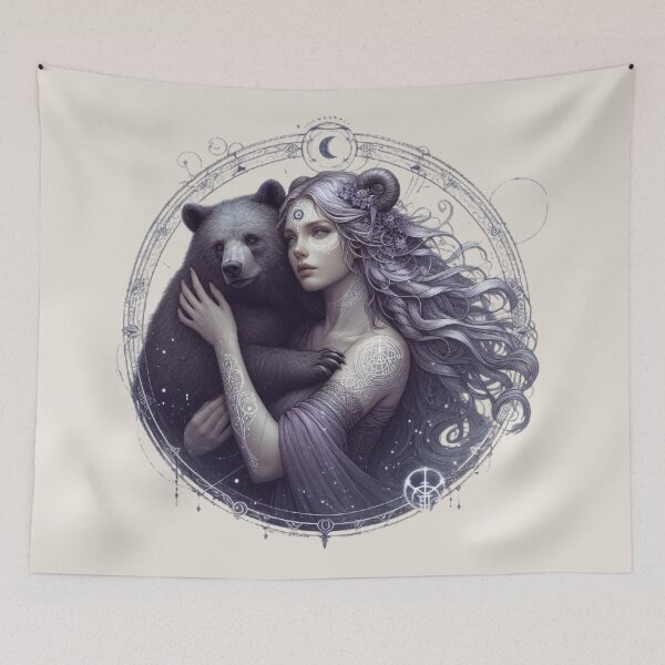 Item preview, Mystic Bear Totem – Protective Spirit designed and sold by Roberta Calabrese.