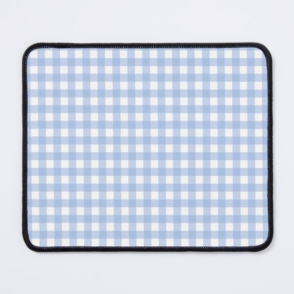 Item preview, Gingham Check Pattern in Pastel Light Blue and White designed and sold by kierkegaard.