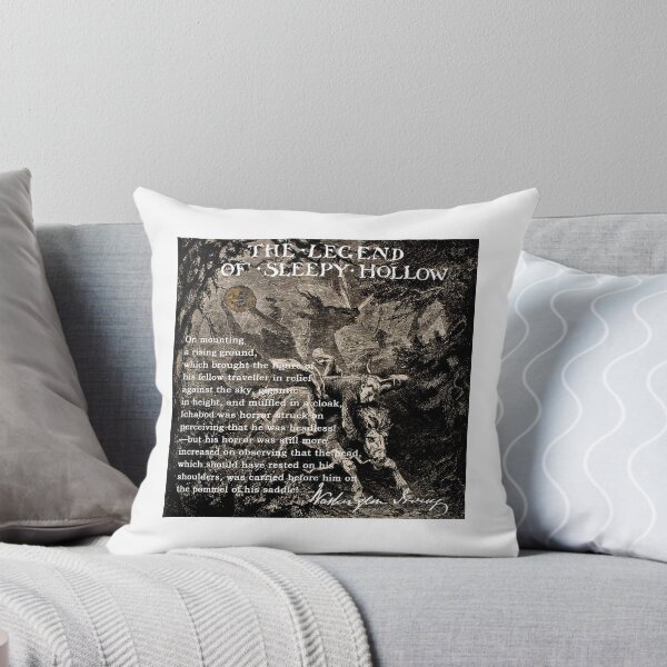 Item preview, The Legend of Sleepy Hollow Washington Irving Quote Design designed and sold by HorrorEggs.