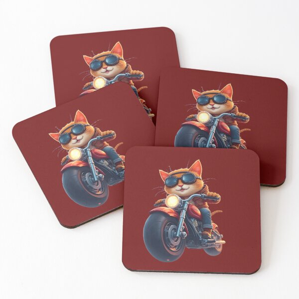 Item preview, Cool Cat on a Motorcycle designed and sold by Danivique.