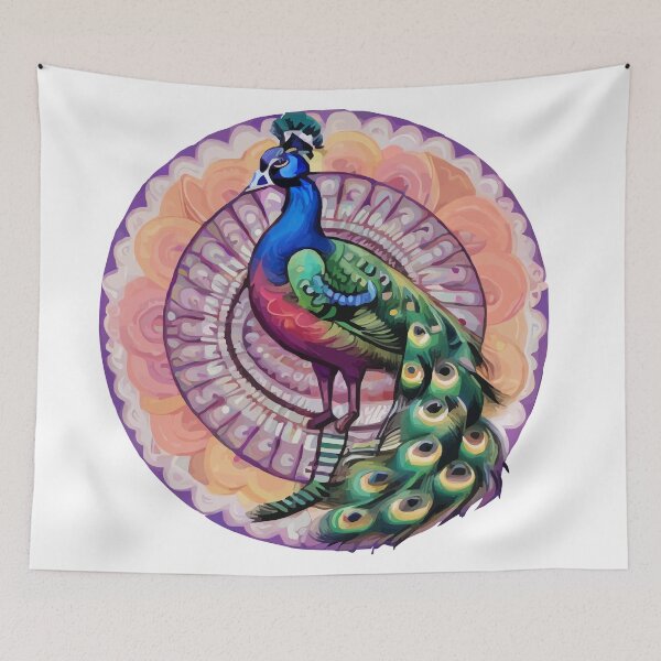 Item preview, psychedelic peacock  designed and sold by Andre Faubert.