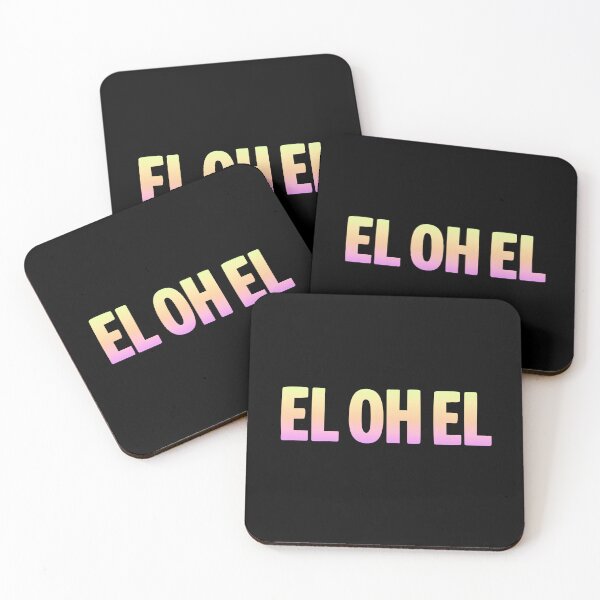 Item preview, EL OH EL in Neon Gradient designed and sold by Memes N Lore .