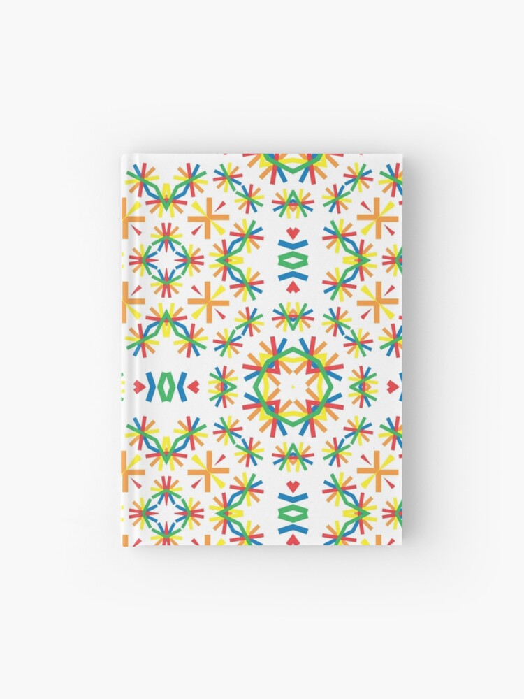 Minimal Celebrate Design Event Festive Seamless Colorful Repeat Pattern Hardcover Journal By Abrahamjrnd Redbubble