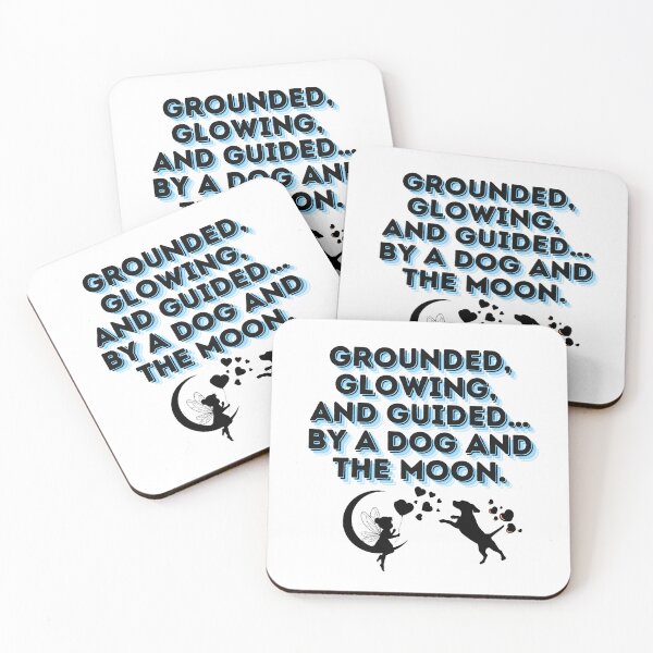 Item preview, Grounded, glowing, and guided… by a dog and the moon designed and sold by Paws and Ink Art.