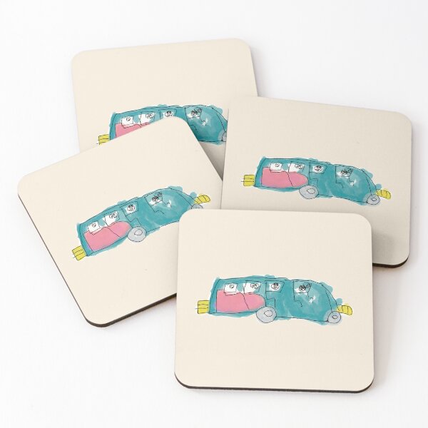 Item preview, childhood drawing - car 2 - beige background designed and sold by MentaLee.
