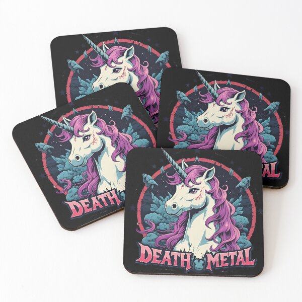 Item preview, Deathmetal unicorn designed and sold by whatthefoxsays.