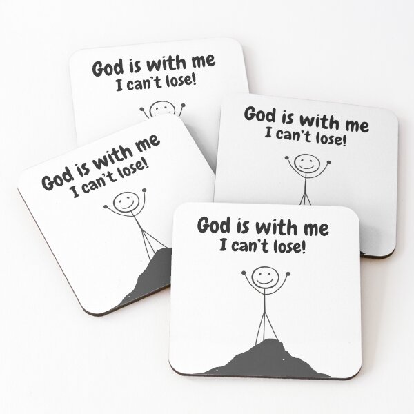 Item preview, God is with me, i cant loose designed and sold by VishiWish.
