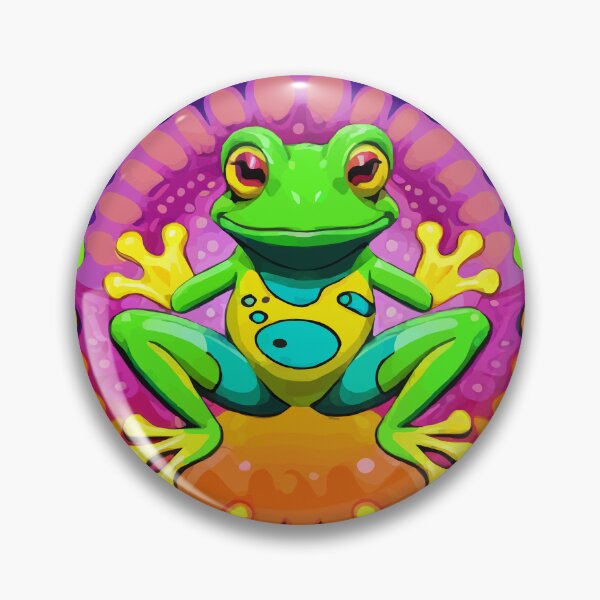 Item preview, psychedelic frog designed and sold by Andre Faubert.