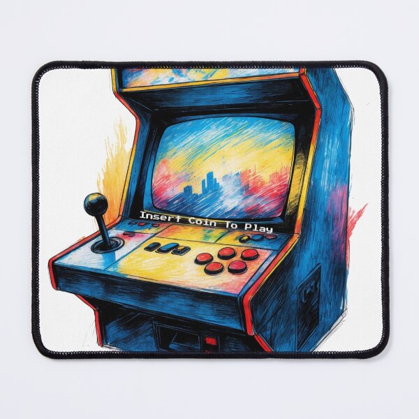 Item preview, Insert Coin to Play - Retro Arcade Machine Art designed and sold by Frame of Mind .