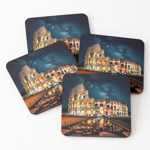 Item preview, Illuminated Colosseum Under the Starry Night Sky designed and sold by Exodoi.