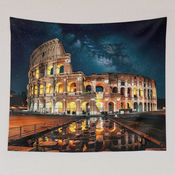 Item preview, Illuminated Colosseum Under the Starry Night Sky designed and sold by Exodoi.