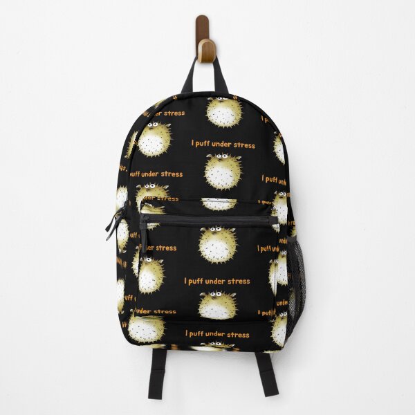Item preview, Stressed Puffer fish Funny Cartoon Art designed and sold by CuteCartoon.