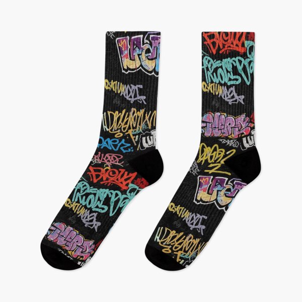 Item preview, Vertical Japanese Positive Words in Multi-Color Graffiti on Black Wall designed and sold by JohnnyVillas.