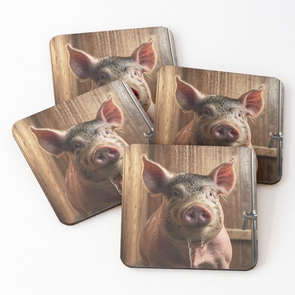 Item preview, Funny Pig Taking a Shower Scene designed and sold by vk09.
