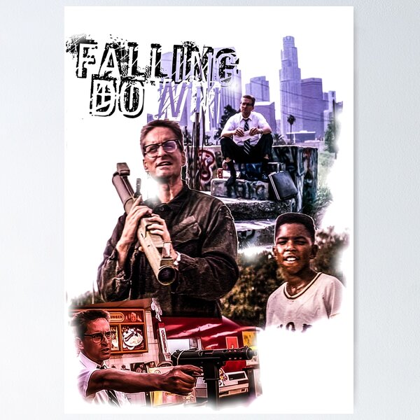 Falling Down Poster for Sale by DrawingAndText