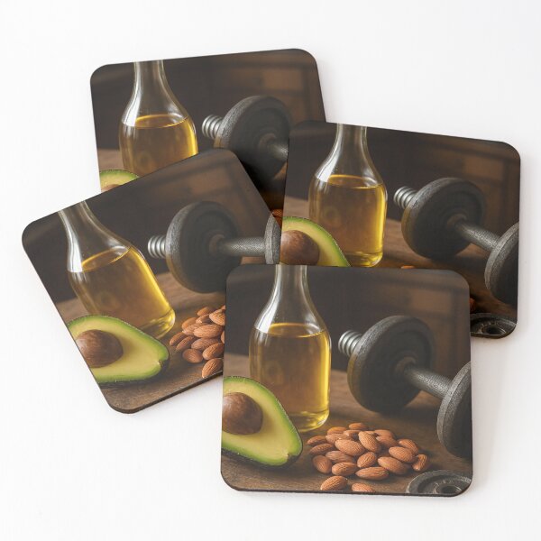 Item preview, Healthy Fats and Fitness Concept on Rustic Table designed and sold by soulofalion.