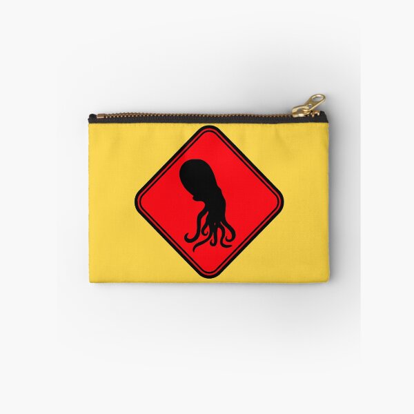 Item preview, Octopus Zone Danger Sign Warning Dangerous Giant Squid designed and sold by shirt-o-mat.