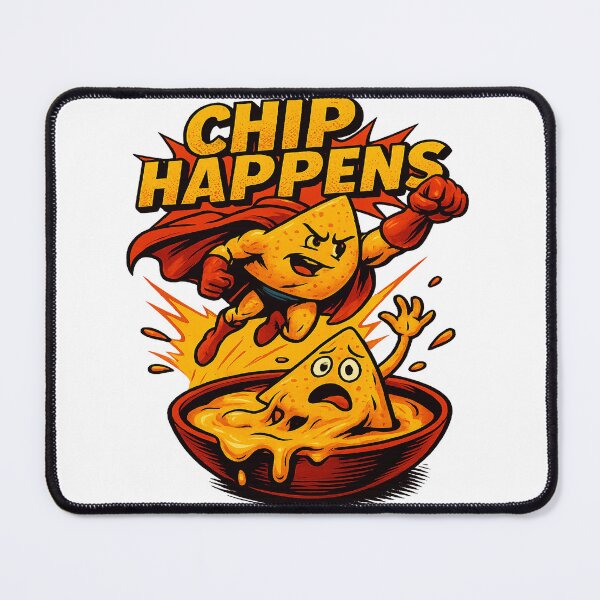 Item preview, Chip Happens – Nacho Hero Edition designed and sold by POD DYNASTY | Original Print On Demand T-Shirt Graphics.
