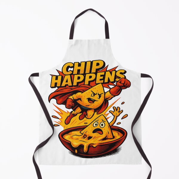 Item preview, Chip Happens – Nacho Hero Edition designed and sold by POD DYNASTY | Original Print On Demand T-Shirt Graphics.
