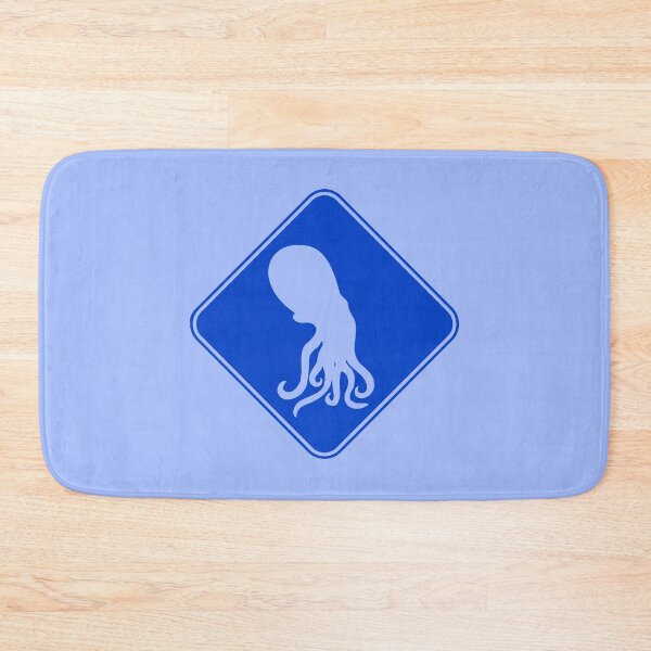 Item preview, Octopus Zone Danger Sign Warning Dangerous Giant Squid designed and sold by shirt-o-mat.