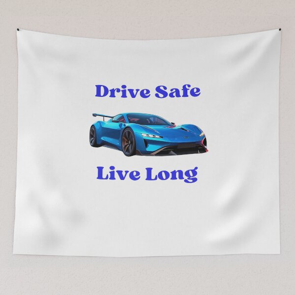Item preview, Drive Safe, Live Long — Simple Road Safety Reminder designed and sold by azersan.