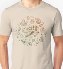 Geo-rex Vortex | Leaf Green & Pumpkin Spice Ombré Unisex T-Shirt