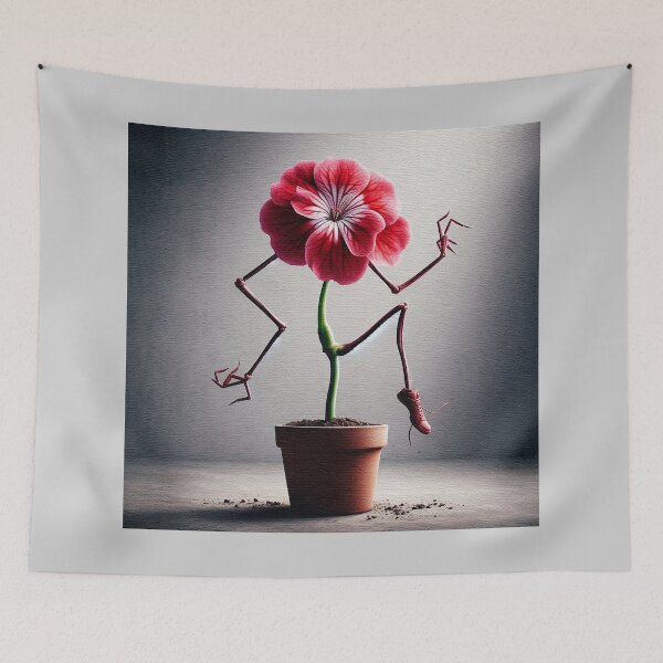 Item preview, Red Geranium Stepping Out of The Pot For a Night on The Town designed and sold by CarolM.