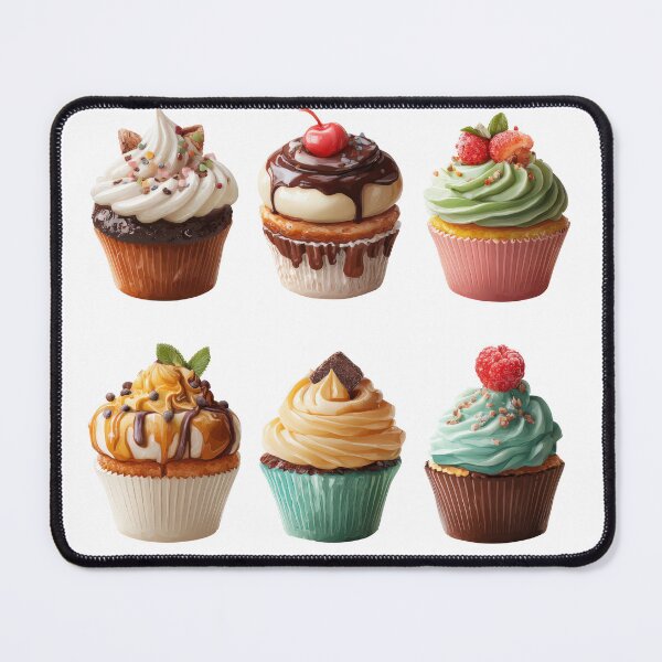 Item preview, Assorted Gourmet Cupcakes with Colorful Frosting and Toppings designed and sold by CreativeLarysa.