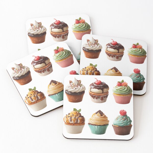 Item preview, Assorted Gourmet Cupcakes with Colorful Frosting and Toppings designed and sold by CreativeLarysa.
