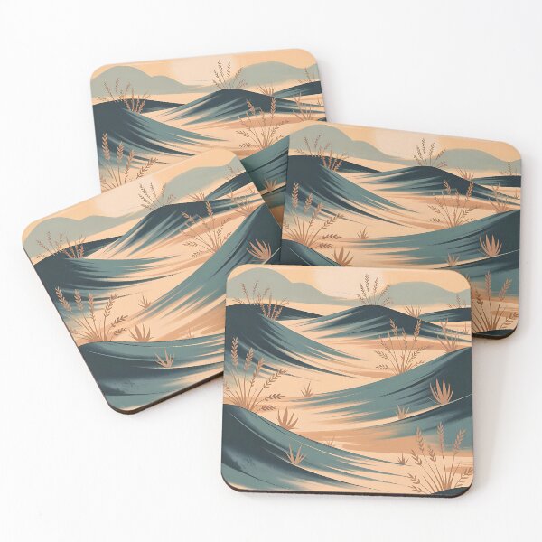 Item preview, Summer 2025 Desert Hills Landscape Art Print designed and sold by pnidesign.