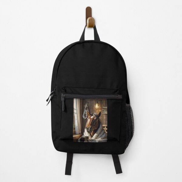 Item preview, Cozy Horse Wrapped in Blanket Holding Mug designed and sold by vk09.