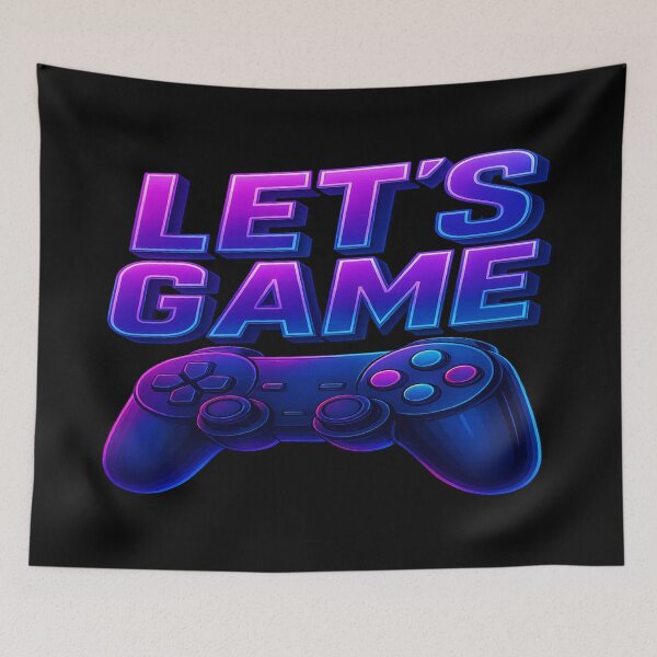 Item preview, Let’s Game Neon Gamer Controller Design designed and sold by ArtbyCrystal.