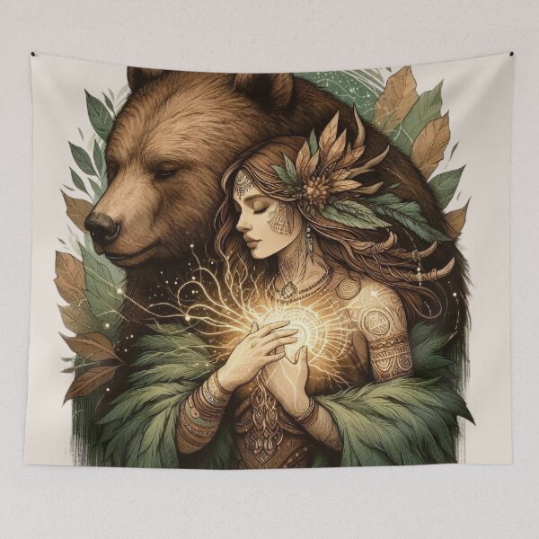 Item preview, Spirit Bear Totem – Sacred Connection designed and sold by Roberta Calabrese.