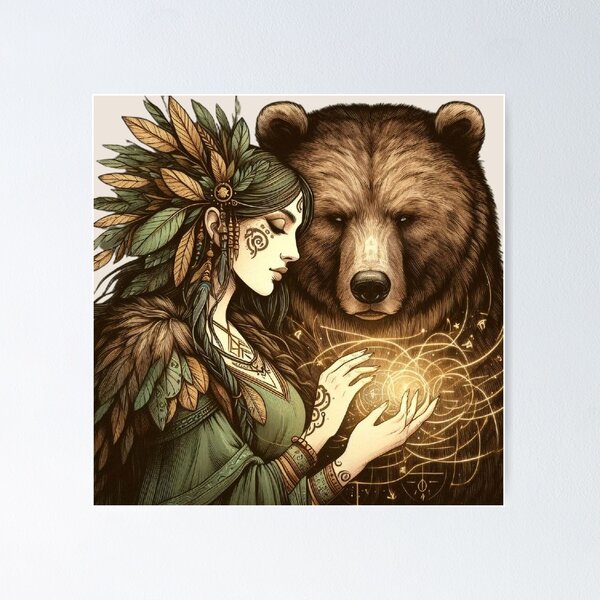 Item preview, Spirit Bear Totem – Sacred Connection designed and sold by Roberta Calabrese.