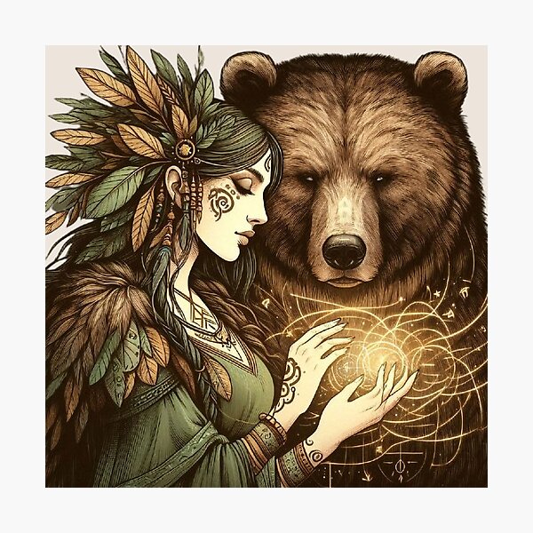 Item preview, Spirit Bear Totem – Sacred Connection designed and sold by Roberta Calabrese.