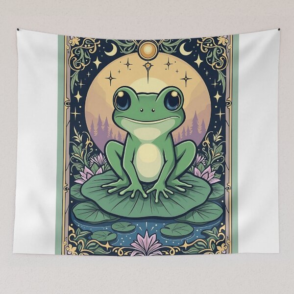 Item preview, Frog Tarot Card designed and sold by VibeTCreations.