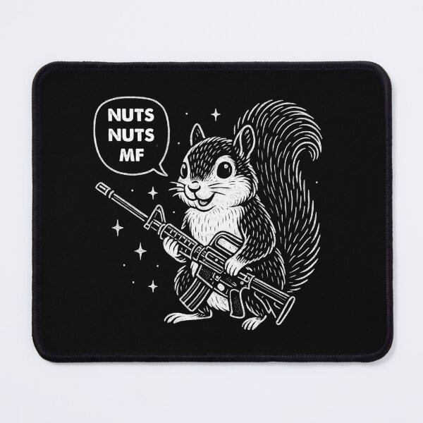 Item preview, Nuts Nuts MF – Crazy Squirrel designed and sold by Monochromaniaus.