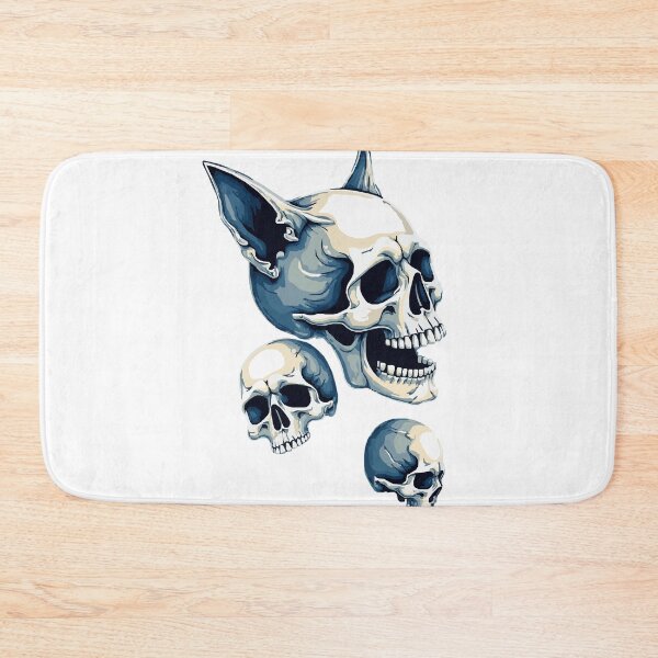 Item preview, Skull with cat ear designed and sold by Kunst Uit Delfzijl.