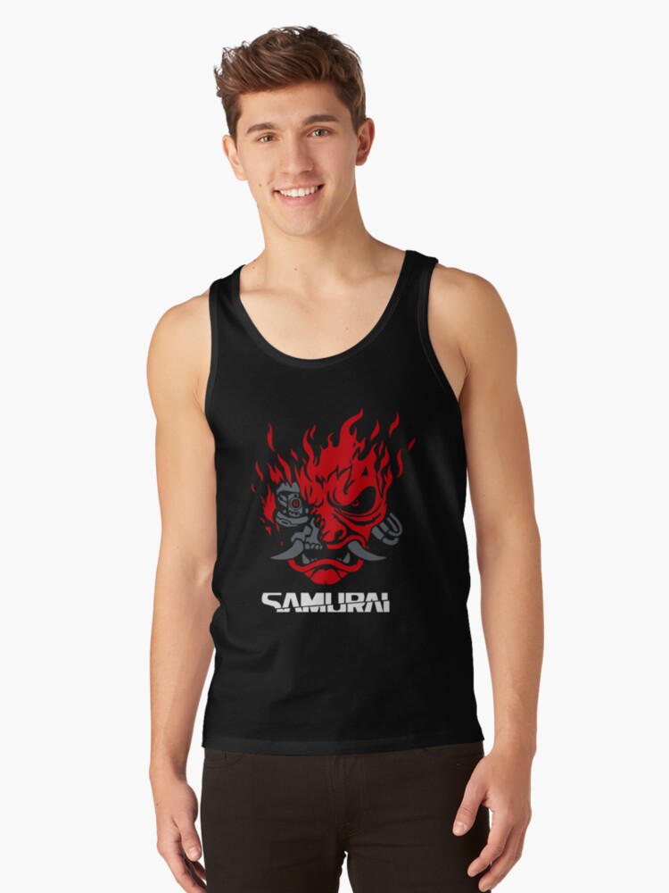 Thumbnail 1 of 3, Tank Top, Cyberpunk 2077 Samurai Keanu Reeves designed and sold by hazelsolomon.