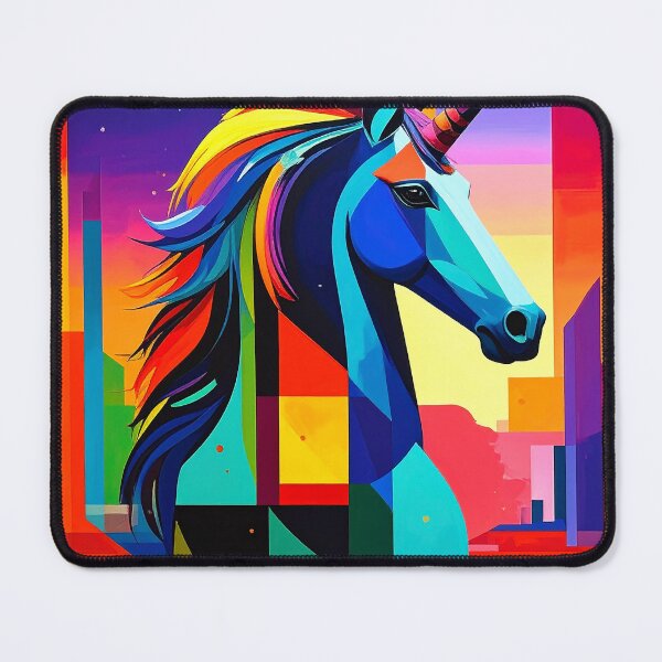 Item preview, Colorful unicorn abstract graphic designed and sold by angel-cat-22.