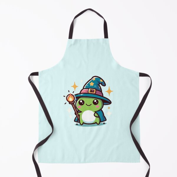 Item preview, Frog Wizard. Kawaii Magical Toad with Wand and Hat designed and sold by Dopamine Glitch.
