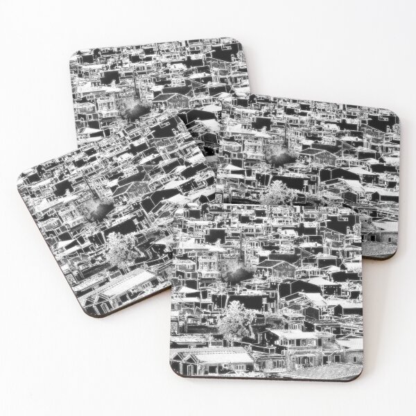 Item preview, Houses and roofs, Skiathos, mono neon designed and sold by paulboizot.