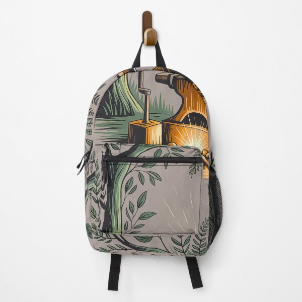 Item preview, Rooted in Craft Anvil and Forest Art Print Summer 2025 designed and sold by pnidesign.